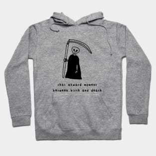 Death Cartoon Funny Life Sucks Horror Sarcasm Hoodie